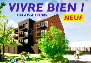 appartement neuf à la vente -   62100  CALAIS, surface 51 m2 vente appartement neuf - UBI470336942